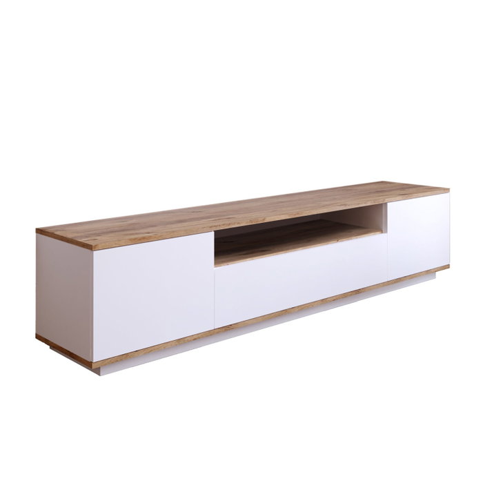 Hanah Home Soporte de TV Fr7-Aw Pino Atlántico y Blanco